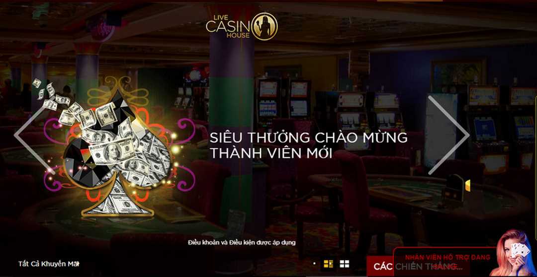 Khuyến mãi luôn sẵn có tại nhà cái Live Casino House