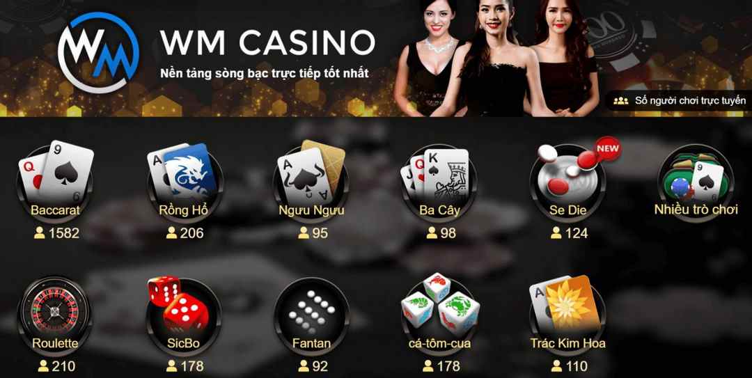 Wm casino dẫn đầu bảng thống kê về lượng người truy cập cá cược